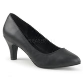 Pleaser DIVINE-420 Black Faux Leather Pumps